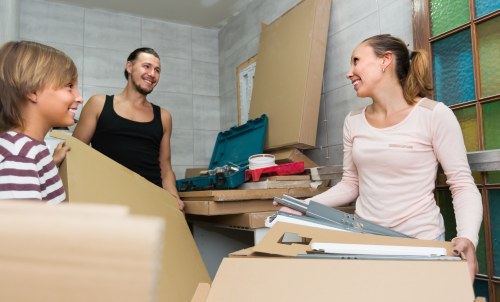Waterloo Movers team preparing a careful relocation with protective moving equipment
