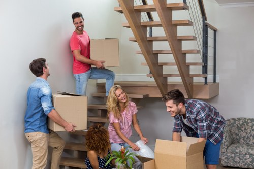 Office removals team planning a business move in Waterloo