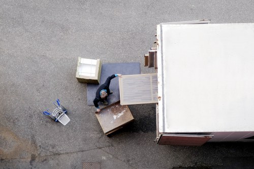 Removal team handling access and transport on a Waterloo street