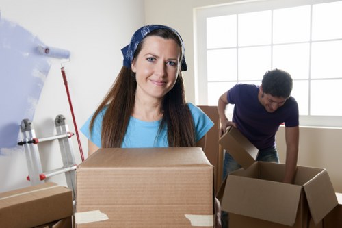 Preparing boxes and furniture for storage in Waterloo