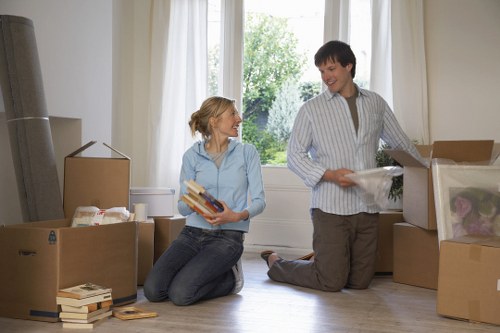 Assorted moving boxes and protective packing materials for Waterloo customers