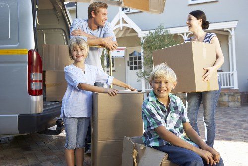 Packing and loading business items during a Waterloo commercial move