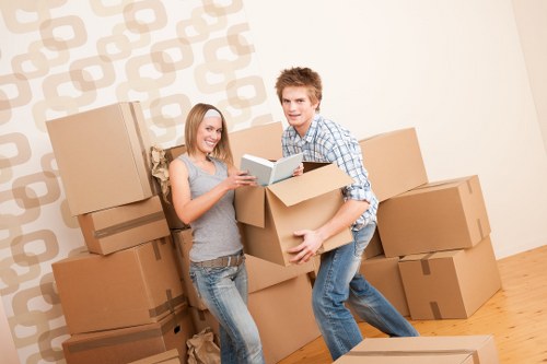 Household items packed and ready for storage in Waterloo